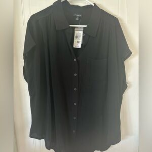 Black Torrid button up blouse